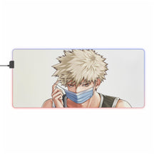 Cargar imagen en el visor de la galería, Alfombrilla de ratón (alfombrilla de escritorio) RGB LED My Hero Academia Katsuki Bakugou
