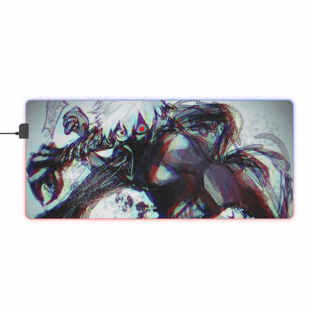 Tokyo Ghoul Ken Kaneki RGB LED Mouse Pad (Desk Mat)