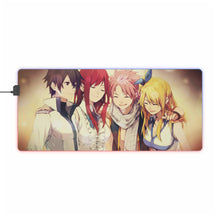 Charger l&#39;image dans la galerie, Tapis de souris LED RGB Fairy Tail Natsu Dragneel, Erza Scarlet, Gray Fullbuster, Lucy Heartfilia (tapis de bureau)
