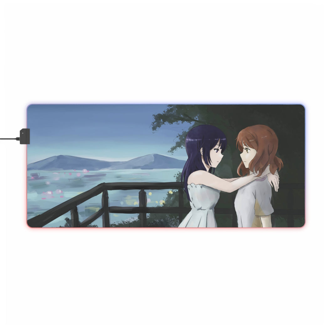 Sound! Euphonium Kumiko Oumae, Reina Kousaka RGB LED Mouse Pad (Desk Mat)