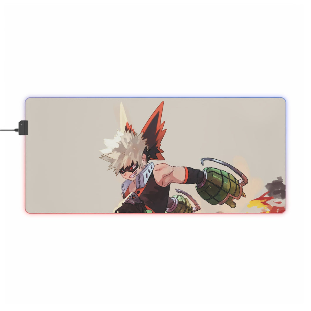 My Hero Academia Katsuki Bakugou RGB LED Mouse Pad (Desk Mat)