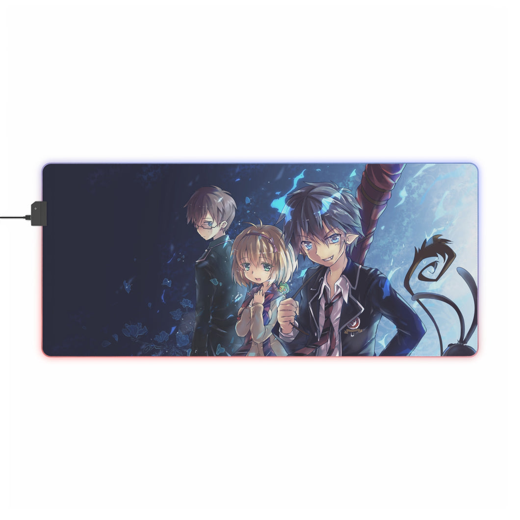 Rin,Yukio and Shiemi RGB LED Mouse Pad (Desk Mat)