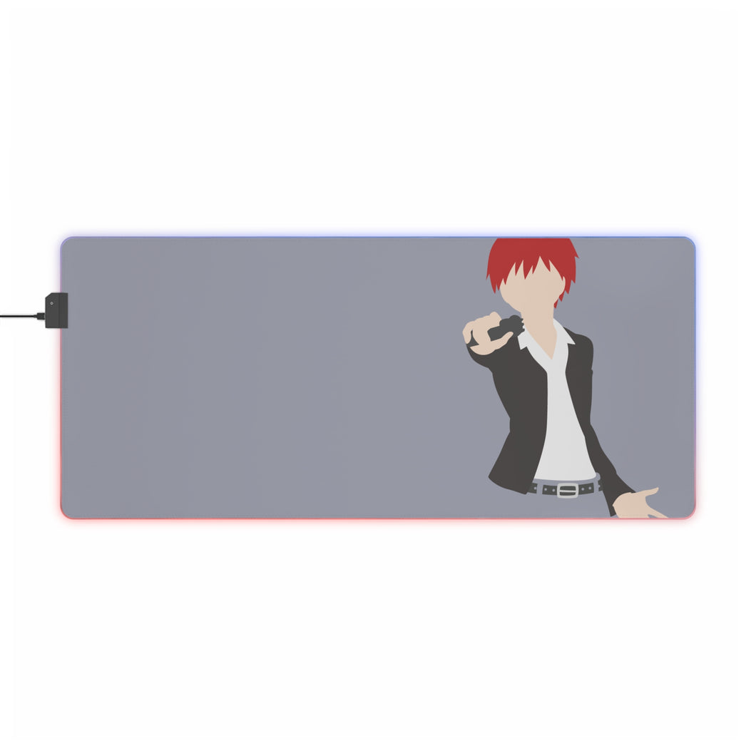 Tapis de souris LED RGB Assassination Classroom Karma Akabane (tapis de bureau)