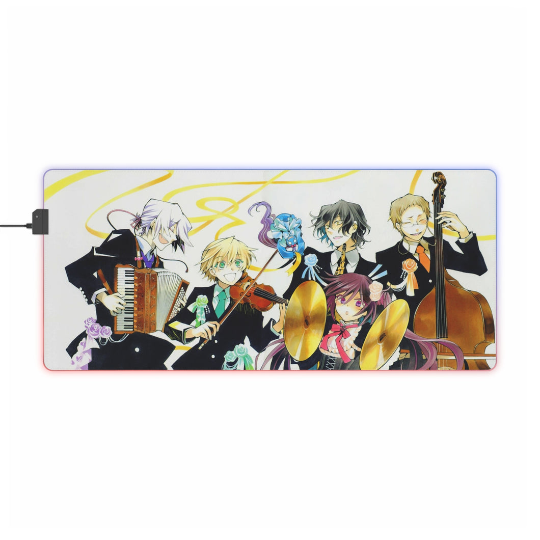 Pandora Hearts Xerxes Break, Gilbert Nightray, Alice Baskerville, Oz Vessalius RGB LED Mouse Pad (Desk Mat)