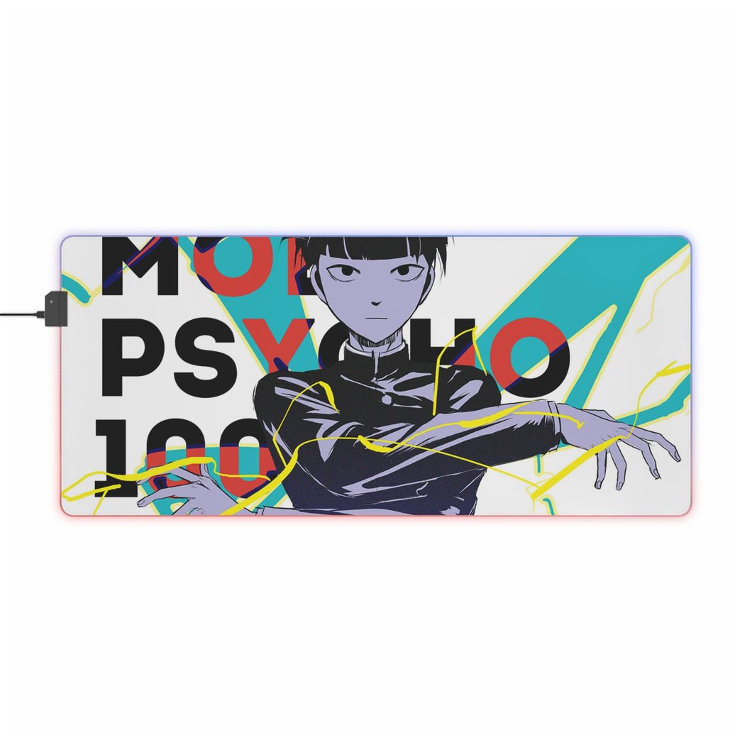 Tapis de souris LED RGB Mob Psycho 100 Shigeo Kageyama (tapis de bureau)