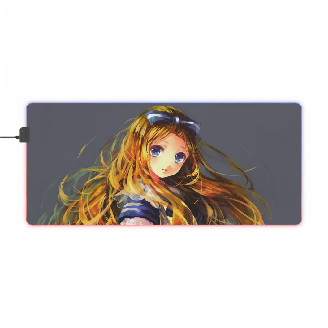 Tapis de souris LED RVB Anime Alice au pays des merveilles (tapis de bureau)