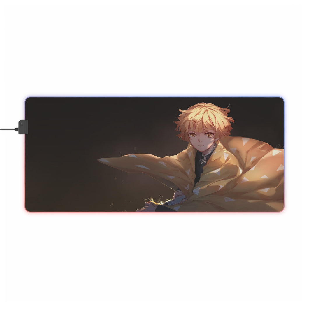 Zenitsu Agatsuma RGB LED Mouse Pad (Desk Mat)