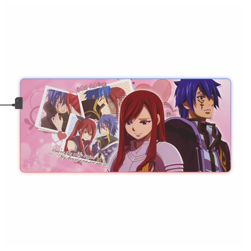 Tapis de souris LED RGB Anime Fairy Tail (tapis de bureau)