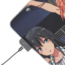 Charger l&#39;image dans la galerie, My Teen Romantic Comedy SNAFU Hachiman Hikigaya, Yukino Yukinoshita, Yui Yuigahama RGB LED Tapis de souris (Tapis de bureau)
