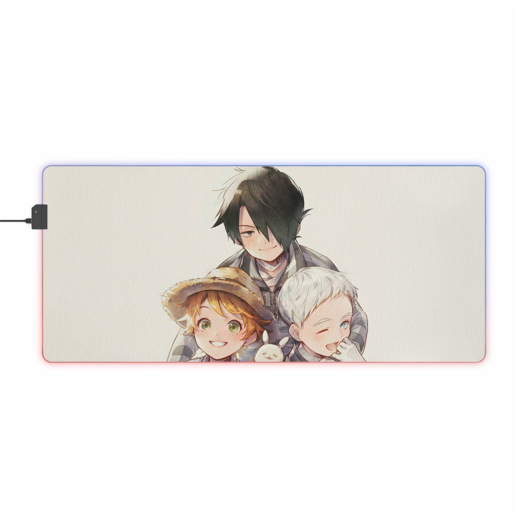 The Promised Neverland Ray, Norman, Emma RGB LED Mouse Pad (Desk Mat)