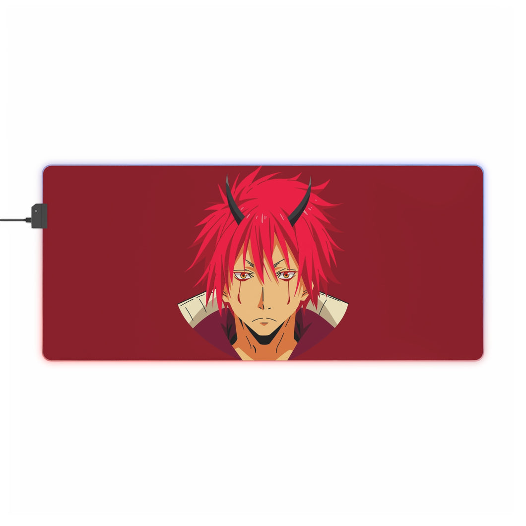 Tapis de souris LED RVB Benimaru (That Time I Got Reincarnated as a Slime) (tapis de bureau)