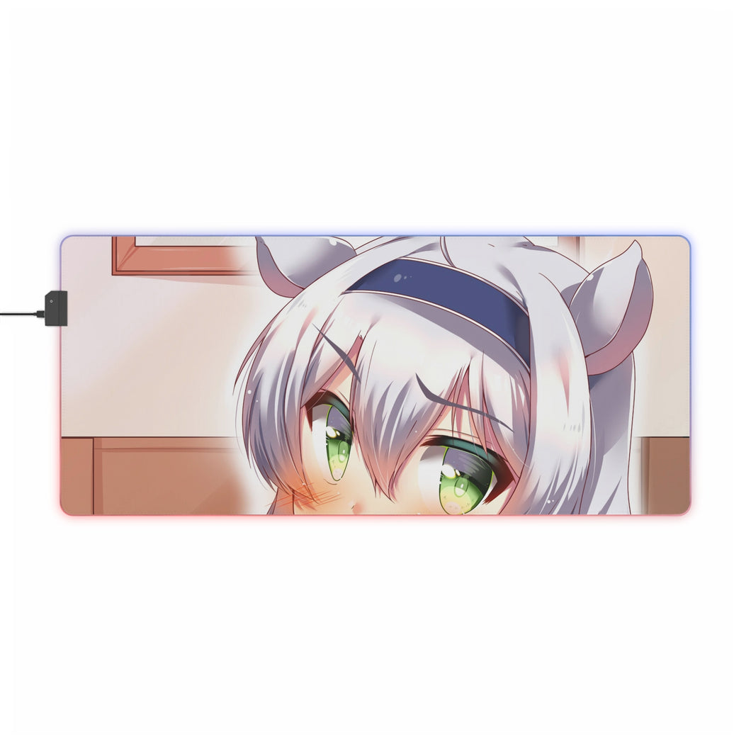 Rokudenashi Majutsu Koushi To Akashic Records Sixtine Fibel RGB LED Tapis de souris (Tapis de bureau)