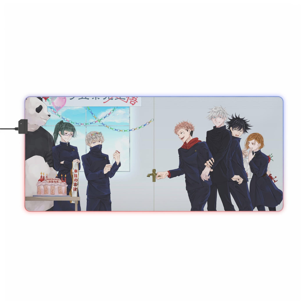 Tapis de souris LED RVB Jujutsu Kaisen (tapis de bureau)