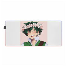 Charger l&#39;image dans la galerie, Tapis de souris LED RVB My Hero Academia Izuku Midoriya (tapis de bureau)
