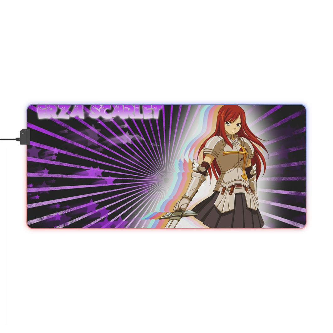 Tapis de souris LED RGB Anime Fairy Tail (tapis de bureau)