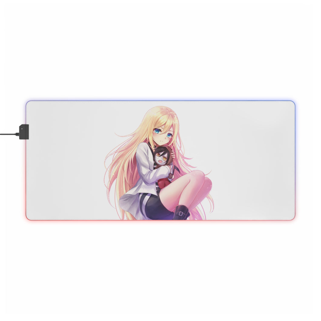 Tapis de souris LED RVB Angels Of Death Rachel Gardner (tapis de bureau)