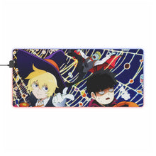 Charger l&#39;image dans la galerie, Mob Psycho 100 Arataka Reigen, Shigeo Kageyama, Teruki Hanazawa Tapis de souris LED RVB (tapis de bureau)
