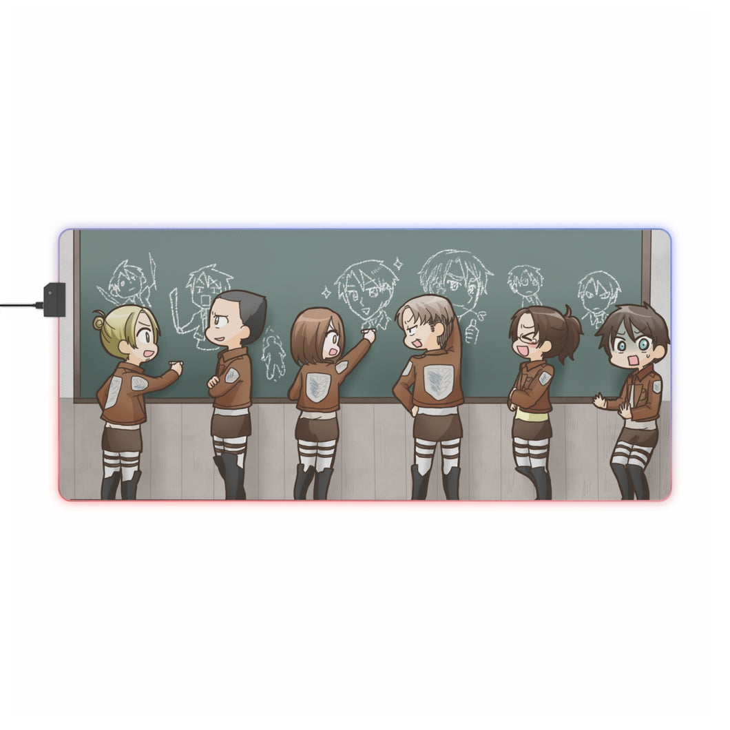 Anime Attack On Titan RGB LED Mouse Pad (Desk Mat)