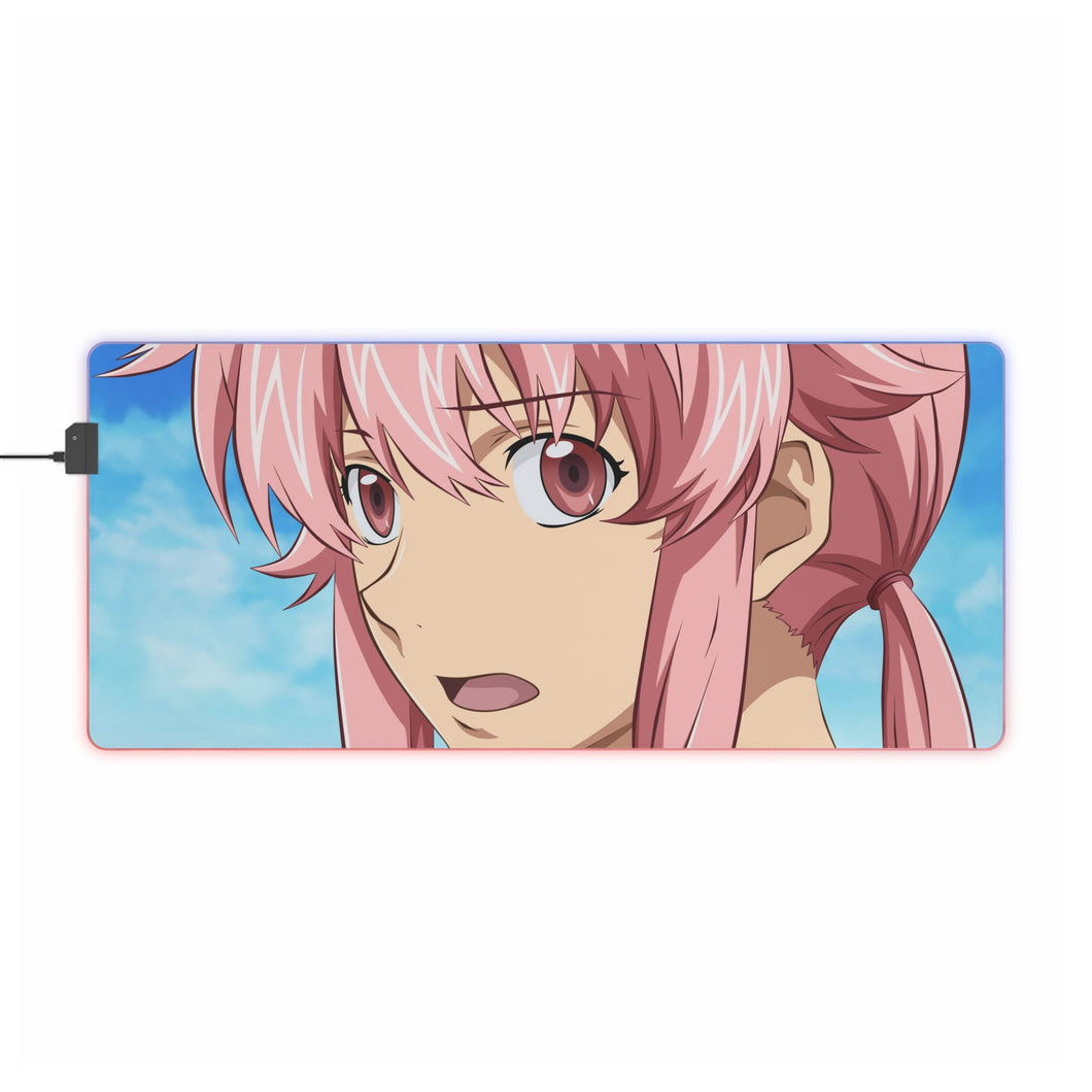 Mirai Nikki Yuno Gasai RGB LED Mouse Pad (Desk Mat)