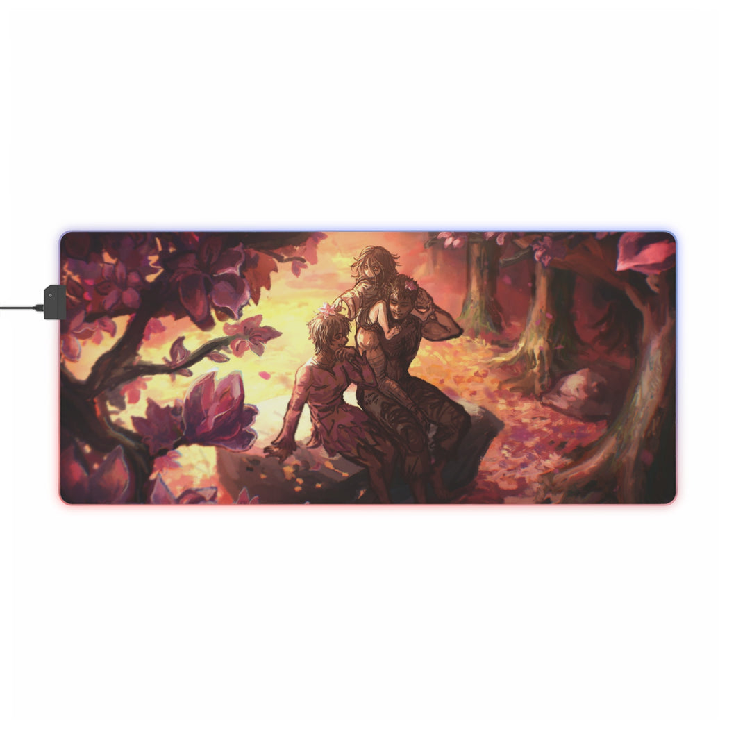 Tapis de souris LED RGB Anime Berserk (tapis de bureau)