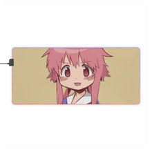 Charger l&#39;image dans la galerie, Tapis de souris LED RVB Mirai Nikki Yuno Gasai (tapis de bureau)
