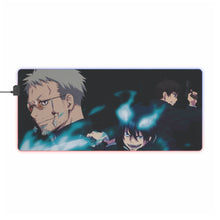 Load image into Gallery viewer, Blue Exorcist RGB LED Mouse Pad (Desk Mat)
