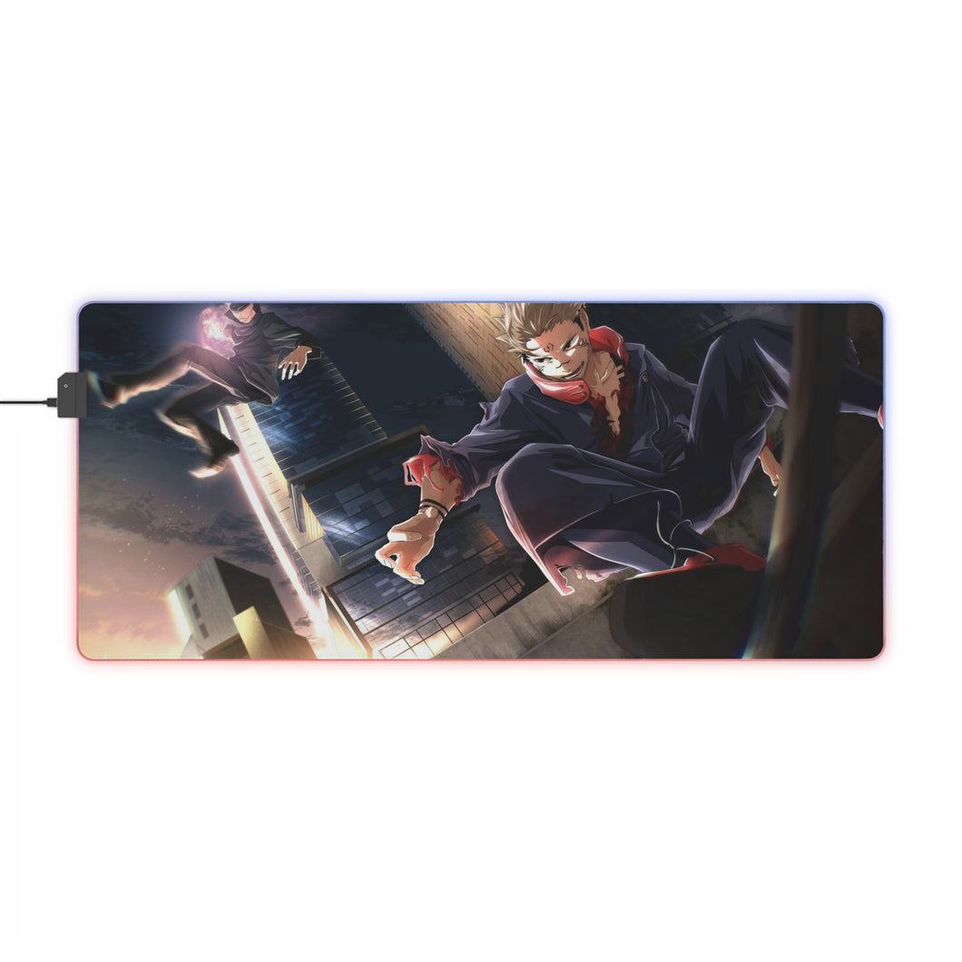 Tapis de souris LED RVB Jujutsu Kaisen (tapis de bureau)