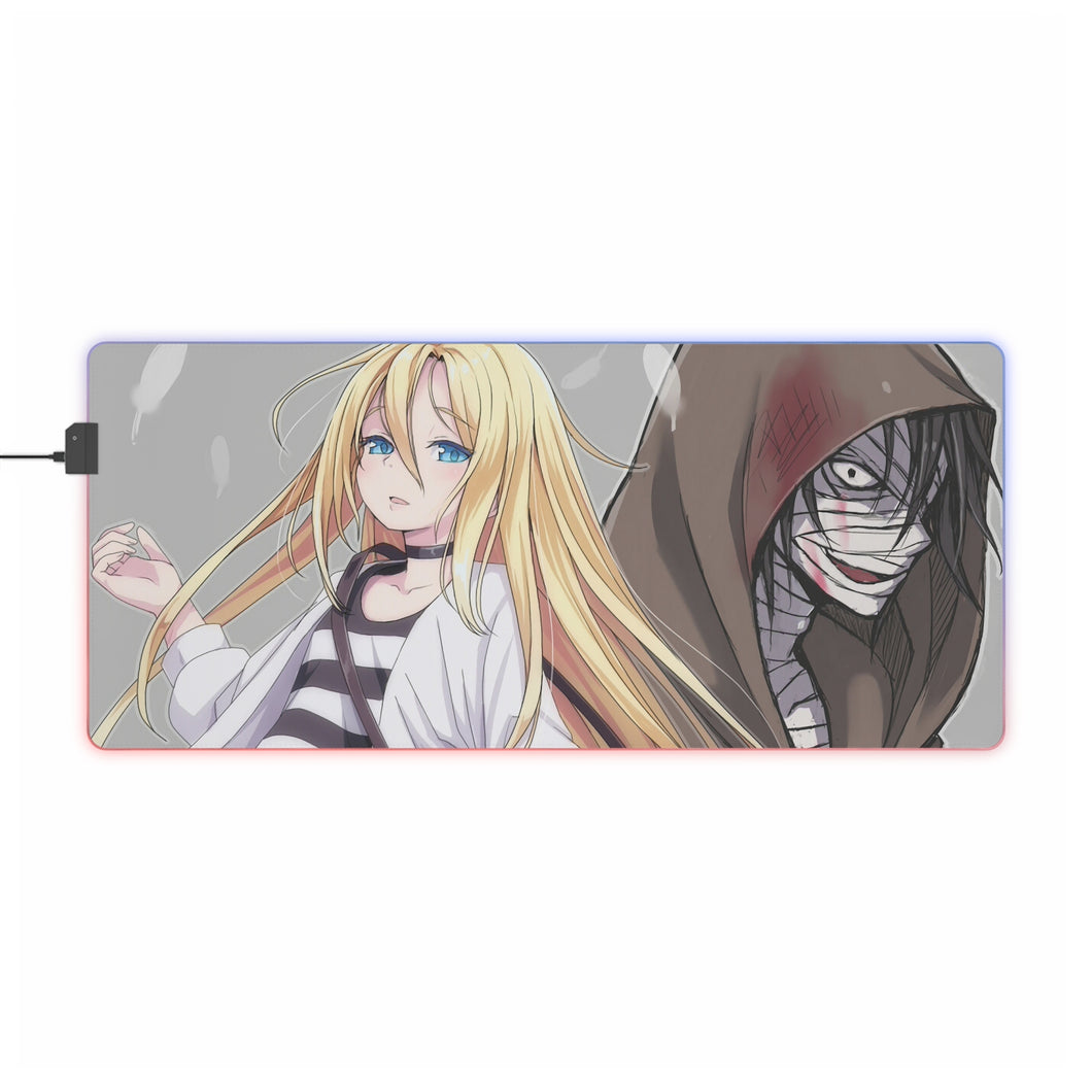 Tapis de souris LED RVB Angels Of Death Rachel Gardner (tapis de bureau)