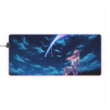 Load image into Gallery viewer, Zero Two Kimi no namae wa RGB LED Mouse Pad (Desk Mat)
