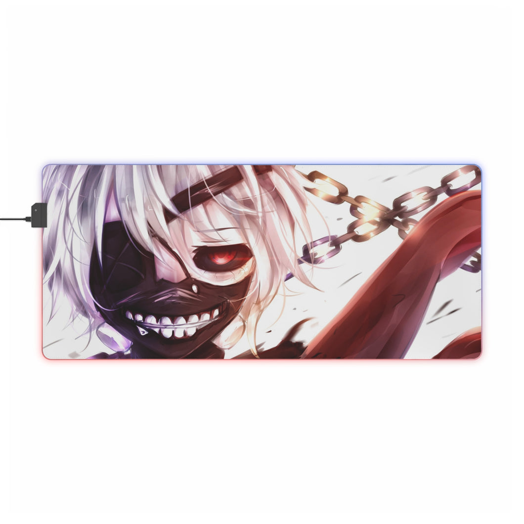 Tapis de souris LED RVB Tokyo Ghoul Ken Kaneki (tapis de bureau)