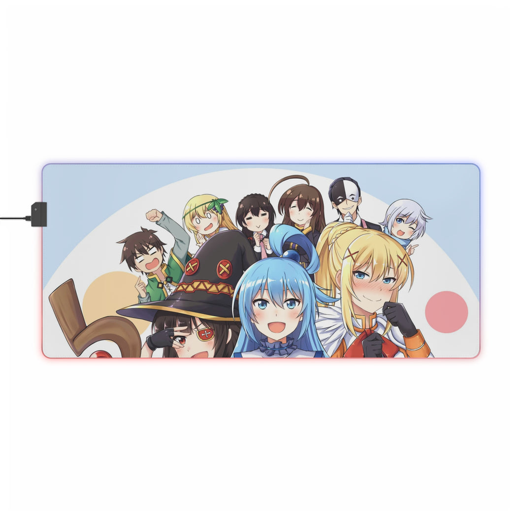 KonoSuba - God’s blessing on this wonderful world!! RGB LED Mouse Pad (Desk Mat)