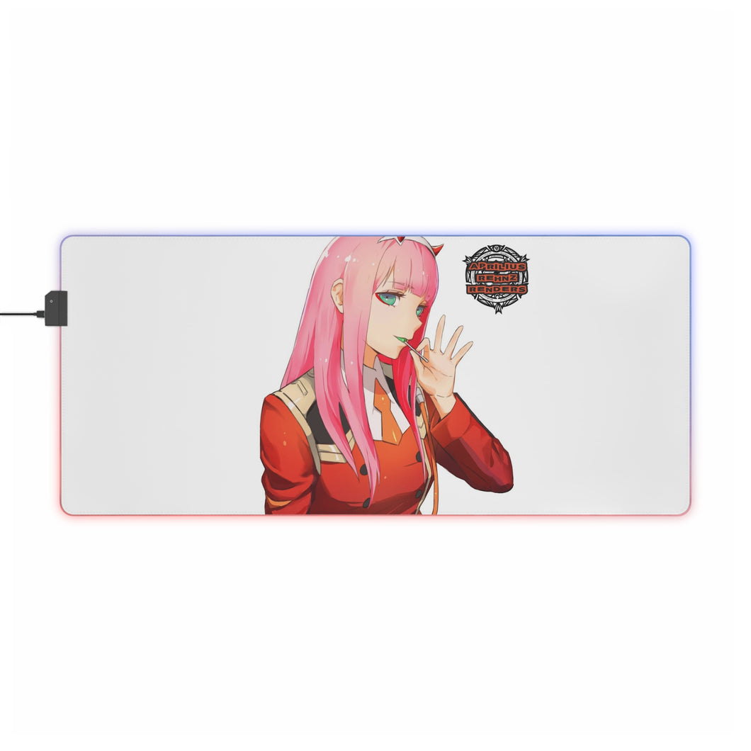 Zero two render RGB LED Mouse Pad (Desk Mat)