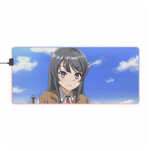 Charger l&#39;image dans la galerie, Tapis de souris LED RGB Rascal Does Not Dream of Bunny Girl Senpai (tapis de bureau)
