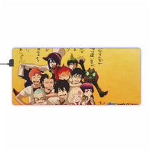 Load image into Gallery viewer, Blue Exorcist RGB LED Mouse Pad (Desk Mat)
