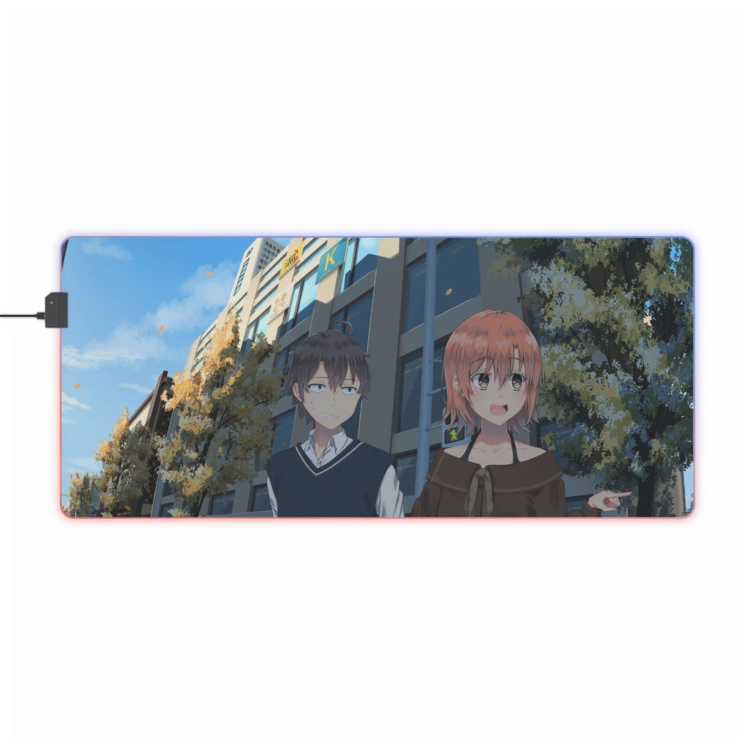 Tapis de souris LED RVB My Teen Romantic Comedy SNAFU Hachiman Hikigaya (tapis de bureau)