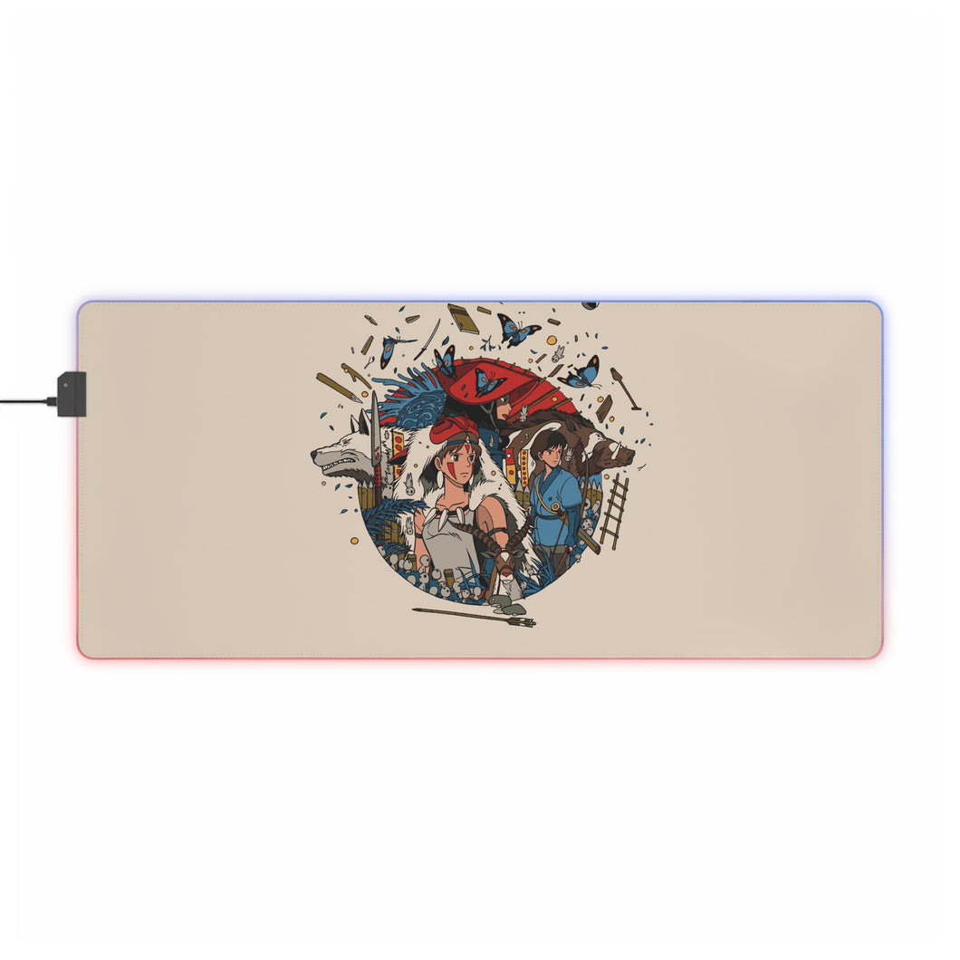 Princess Mononoke RGB LED Mouse Pad (Desk Mat)