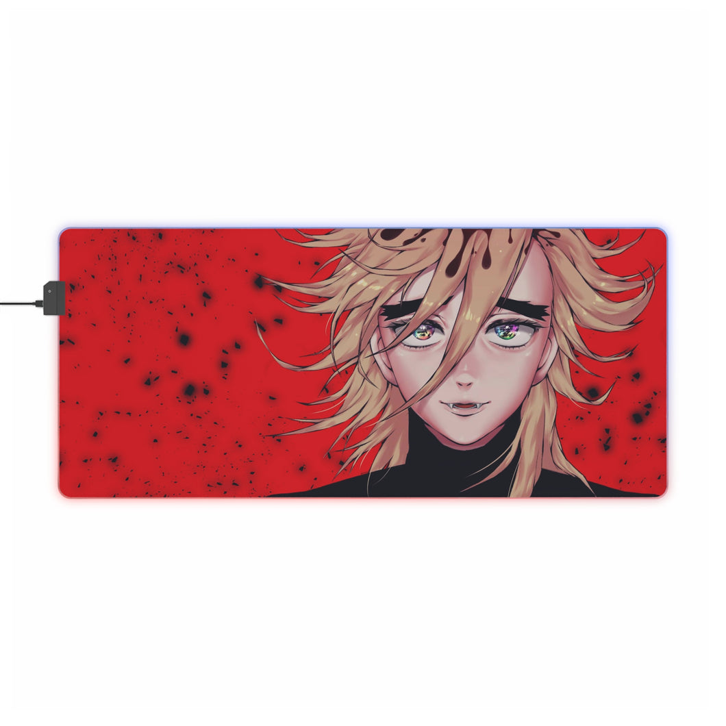 Tapis de souris LED RGB Demon Slayer : Kimetsu No Yaiba (tapis de bureau)