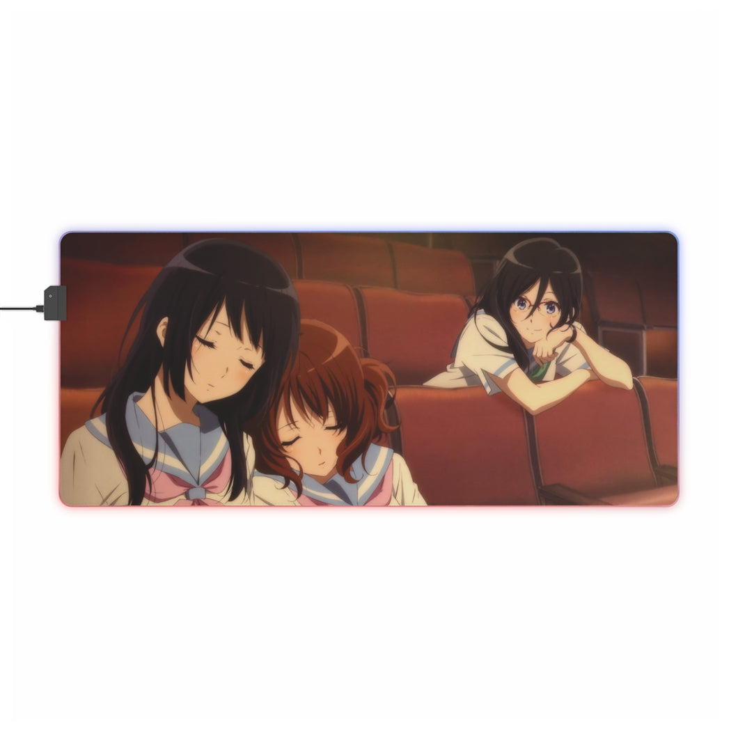 Son! Tapis de souris LED RVB Euphonium Kumiko Oumae, Reina Kousaka, Asuka Tanaka (tapis de bureau)