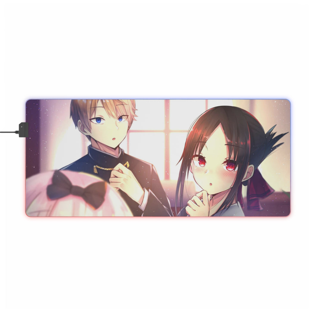 Kaguya, Chika and Miyuki RGB LED Mouse Pad (Desk Mat)