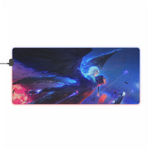 Cargar imagen en el visor de la galería, Howl, Sophie, and Turniphead flying through the sky RGB LED Mouse Pad (Desk Mat)
