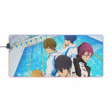 Load image into Gallery viewer, Free! Rin Matsuoka, Makoto Tachibana, Haruka Nanase, Nagisa Hazuki RGB LED Mouse Pad (Desk Mat)
