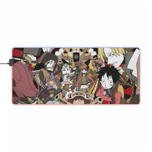 Load image into Gallery viewer, One Piece Monkey D. Luffy, Roronoa Zoro, Sanji, Nico Robin, Tony Tony Chopper RGB LED Mouse Pad (Desk Mat)
