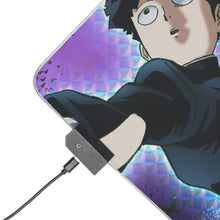 Charger l&#39;image dans la galerie, Mob Psycho 100 Arataka Reigen, Shigeo Kageyama RGB LED Tapis de souris (Tapis de bureau)
