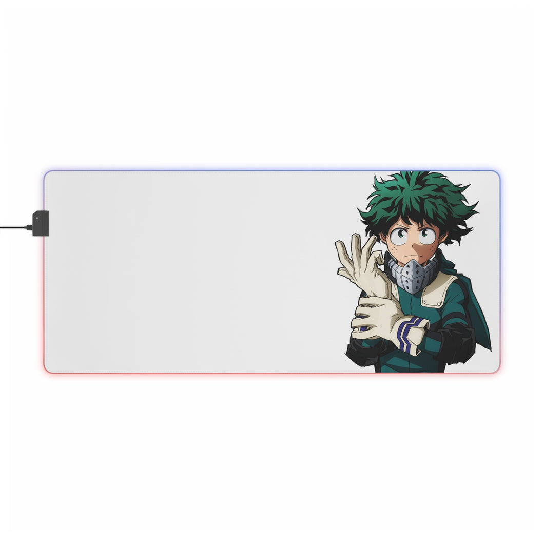 Tapis de souris LED RVB My Hero Academia Izuku Midoriya (tapis de bureau)