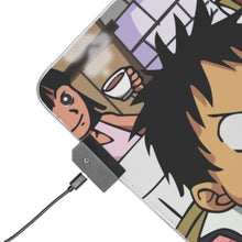 Cargar imagen en el visor de la galería, One Piece Monkey D. Luffy, Roronoa Zoro, Sanji, Nico Robin, Nami RGB LED Mouse Pad (Desk Mat)
