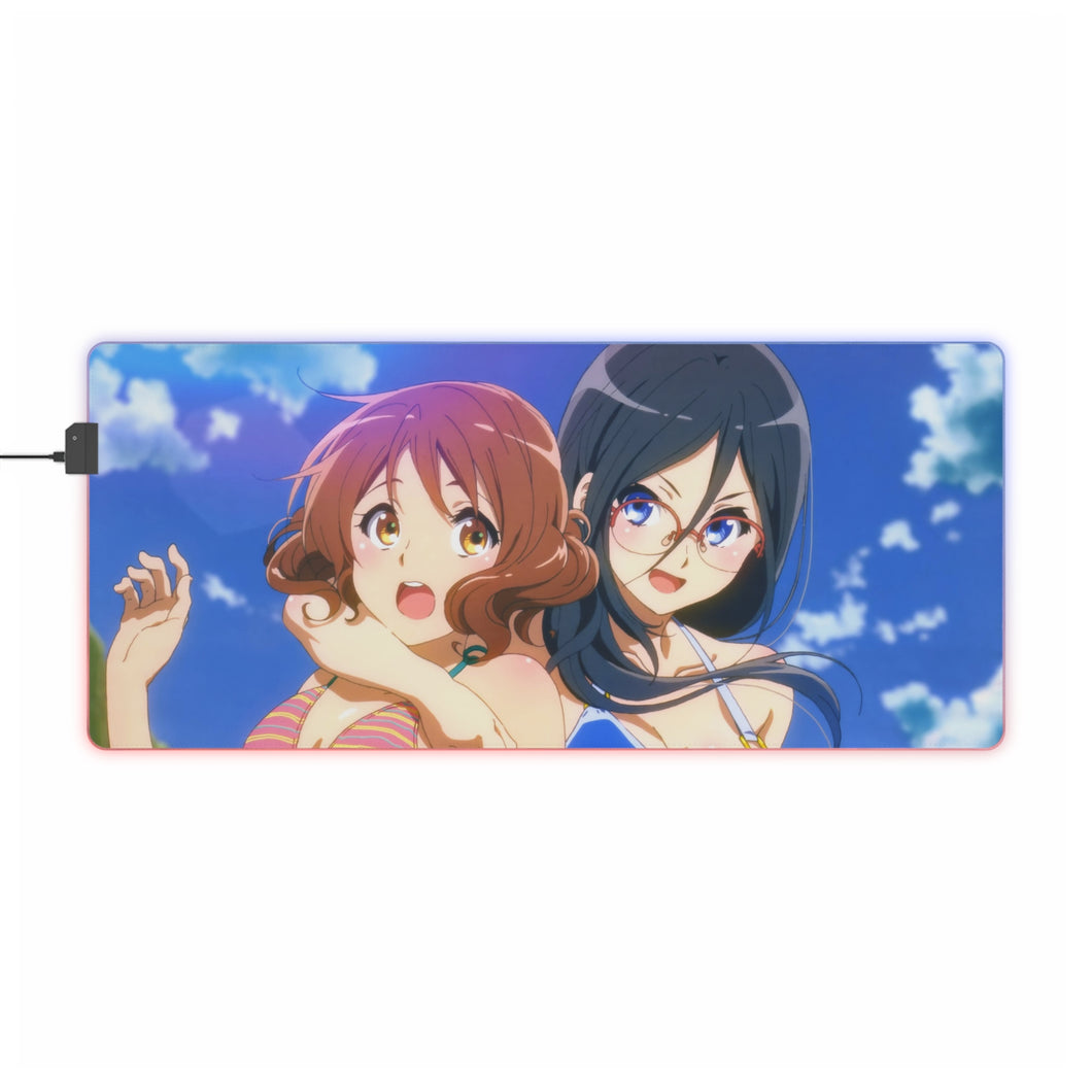 Sound! Euphonium Kumiko Oumae, Asuka Tanaka RGB LED Mouse Pad (Desk Mat)