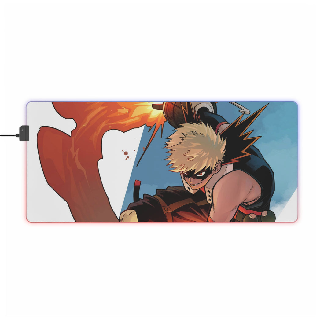 My Hero Academia Katsuki Bakugou RGB LED Mouse Pad (Desk Mat)