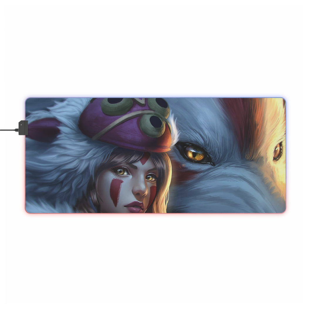 Princess Mononoke RGB LED Mouse Pad (Desk Mat)