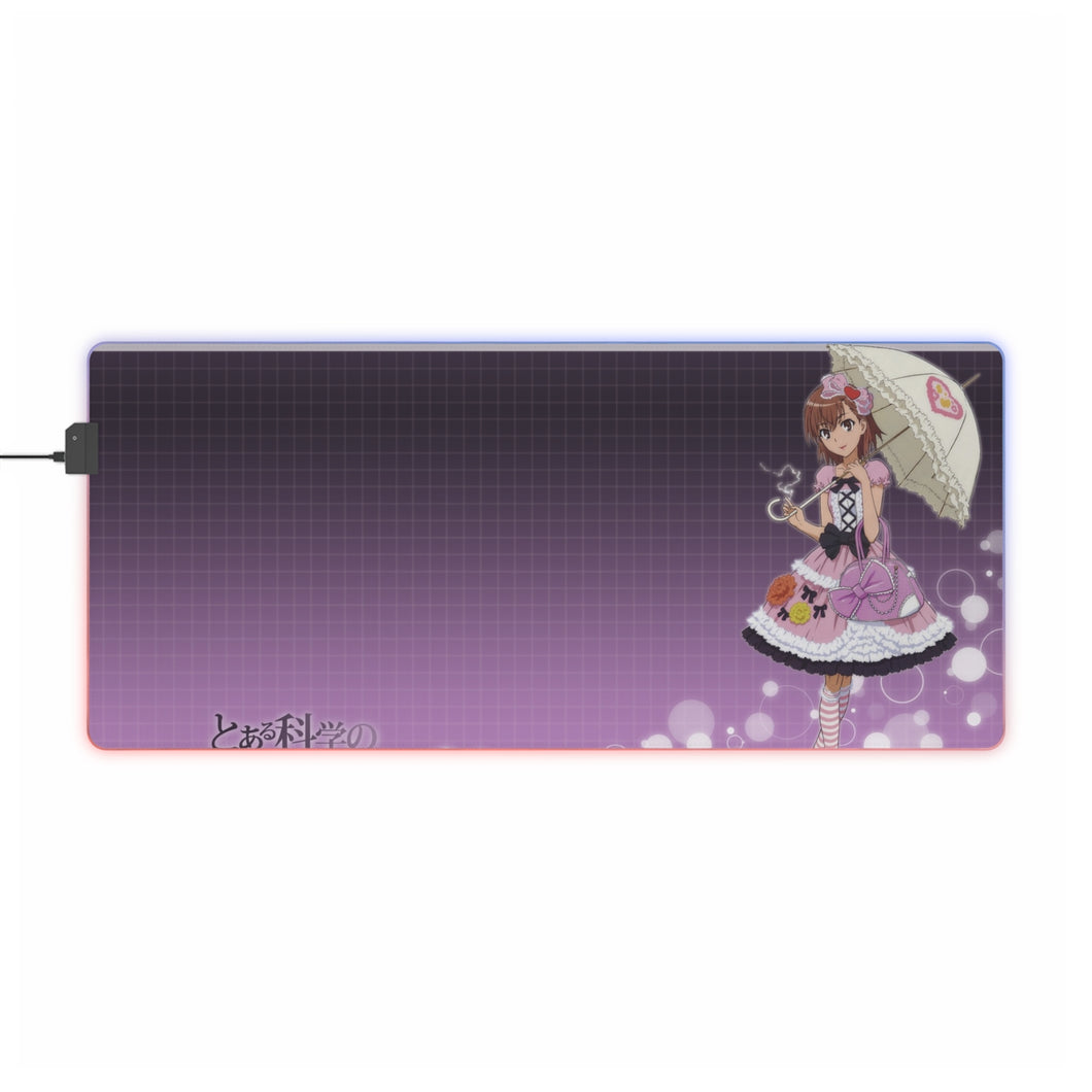 A Certain Magical Index Mikoto Misaka RGB LED Mouse Pad (Desk Mat)