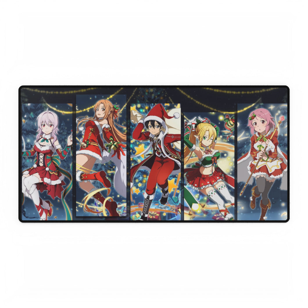 Memory Defrag Christmas Banner Mouse Pad (Desk Mat)